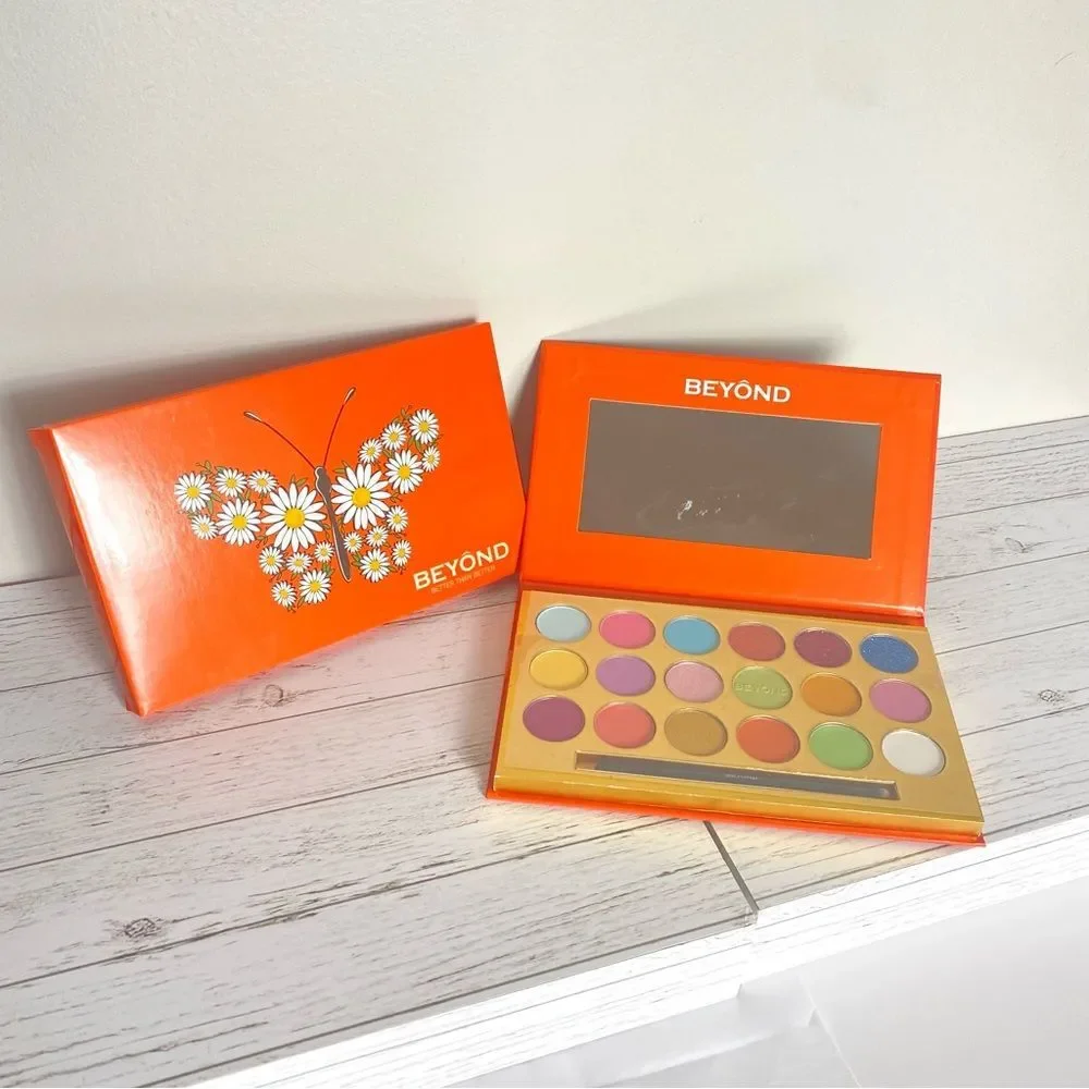BEYOND Eyeshadow Palette 18 Colors Shimmer Matte Pastel Brights Colors Palette